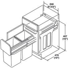 Muatkan imej ke dalam penonton Galeri, HAFELE Waste Bin Pull-Out Easy Cargo 30