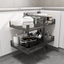 Muatkan imej ke dalam penonton Galeri, MIRAI Aluminium Glass Magic Corner Basket