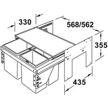 Muatkan imej ke dalam penonton Galeri, HAFELE Two And Three Compartment Waste Bin
