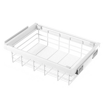 Muatkan imej ke dalam penonton Galeri, MIRAI Wire Closet Basket With Soft Close Slide (Dark Grey & White)