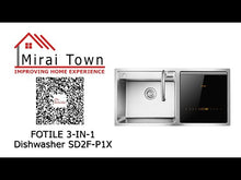 Muatkan dan mainkan video dalam penonton Galeri, FOTILE 3-IN-1 Dishwasher SD2F-P6