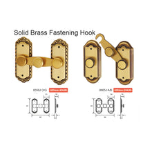 将图片加载到图库查看器，IRANZO Solid Brass Fastening Hook
