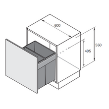 Load image into Gallery viewer, HETTICH AvanTech YOU Pull Laundry 600
