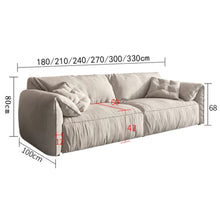 将图片加载到图库查看器，Eleanor Elephant Ear New Modern Linear Fabric Sofa
