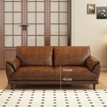 Muatkan imej ke dalam penonton Galeri, Floyd Retro Oil Wax Leather Sofa
