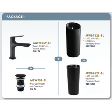 将图片加载到图库查看器，MOCHA Bathroom Basin + Sink Tap [Package)
