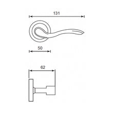 Muatkan imej ke dalam penonton Galeri, FRASCIO Solid Brass Lever Handle On Rose - Apollo 110-50

