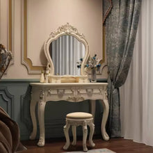 Muatkan imej ke dalam penonton Galeri, Morris European Crown Mirror Dressing Table Set 0.5m to 1.1m
