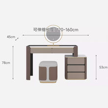 将图片加载到图库查看器，Elliott Modern Curve Edge Dressing Table 0.8m to 1.2m
