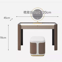 Muatkan imej ke dalam penonton Galeri, Elliott Modern Curve Edge Dressing Table 0.8m to 1.2m
