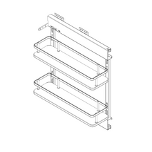 Load image into Gallery viewer, MIRAI Side Pull Out Basket With Undermount Soft Closing Slide - Dark Grey
