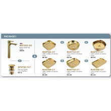 将图片加载到图库查看器，MOCHA Bathroom Basin + Sink Tap [Package)
