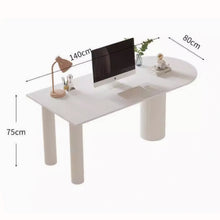 Muatkan imej ke dalam penonton Galeri, Jonas Slate Cream Designer Study Work Desk
