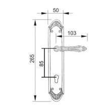 Load image into Gallery viewer, MESTRE Basic Series Solid Brass Lever Handle On Plate 1436
