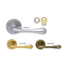 Muatkan imej ke dalam penonton Galeri, FRASCIO Solid Brass Lever Handle On Rose - Star 146-50
