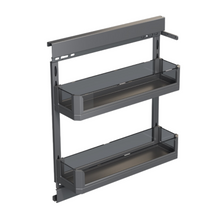 Load image into Gallery viewer, MIRAI Side Mounted Pull Out Basket With Undermount Soft Closing Slide - Dark Grey
