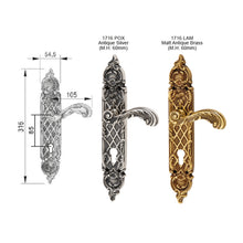 Muatkan imej ke dalam penonton Galeri, MESTRE Luxury Matching Series Solid Brass Lever Handle On Plate 1616 1716

