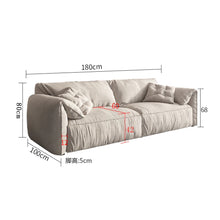 将图片加载到图库查看器，Eleanor Elephant Ear New Modern Linear Fabric Sofa
