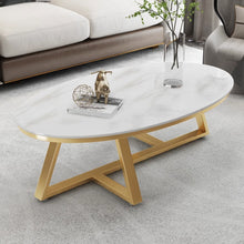 将图片加载到图库查看器，Yunus Oval Minimalist Coffee Table
