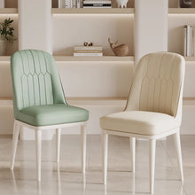 将图片加载到图库查看器，Levine Armrest PU Leather Cream Leg Dining Chair
