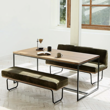 Muatkan imej ke dalam penonton Galeri, Cohen Corduroy Fabric Nordic Dining Bench
