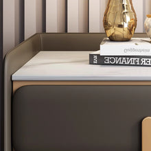 Load image into Gallery viewer, Louie Slate Top Modern Bedside Table
