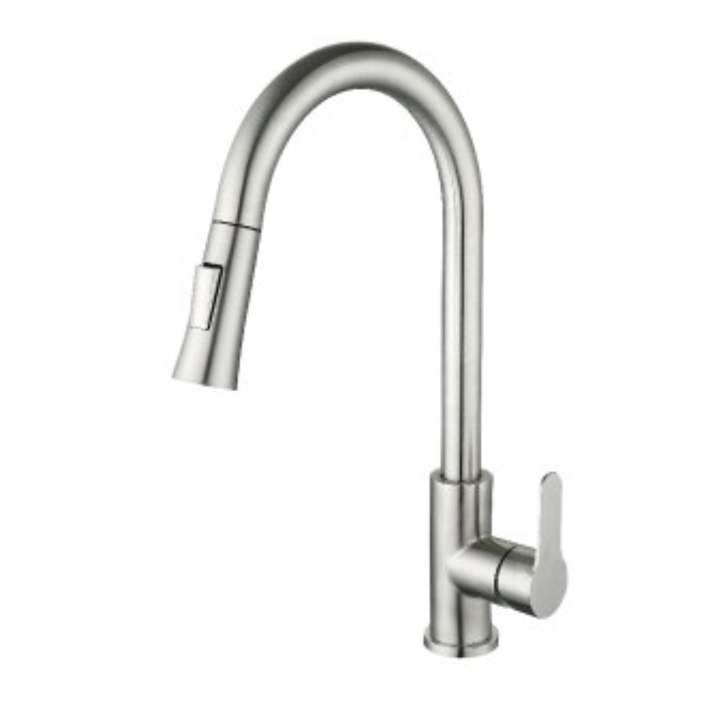 SORENTO S/Steel Pillar Mounted Sink Tap With Pull Out Shower SRTKT71SS
