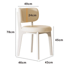 将图片加载到图库查看器，Hilton Short PU Leather Fabric Dining Chair
