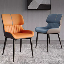 Muatkan imej ke dalam penonton Galeri, Colby Luxury Backrest PU Leather Dining Chair
