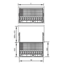 Load image into Gallery viewer, MIRAI Multifunctional Dish Aluminium Basket With Soft Closing (Attach With Door)
