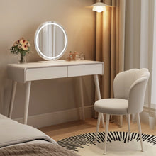 Muatkan imej ke dalam penonton Galeri, Ophelia Designer Curve Edge Dressing Table Set 0.7m to 1m
