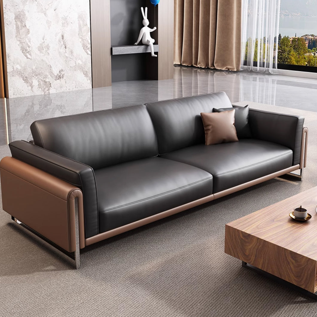 Jenkins Leather Luxury Office Lounge Sofa