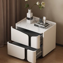 将图片加载到图库查看器，Karyn Italian Design PU Leather Beside Table
