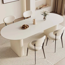 将图片加载到图库查看器，Wilma Off White Cream Leg Modern Dining Table
