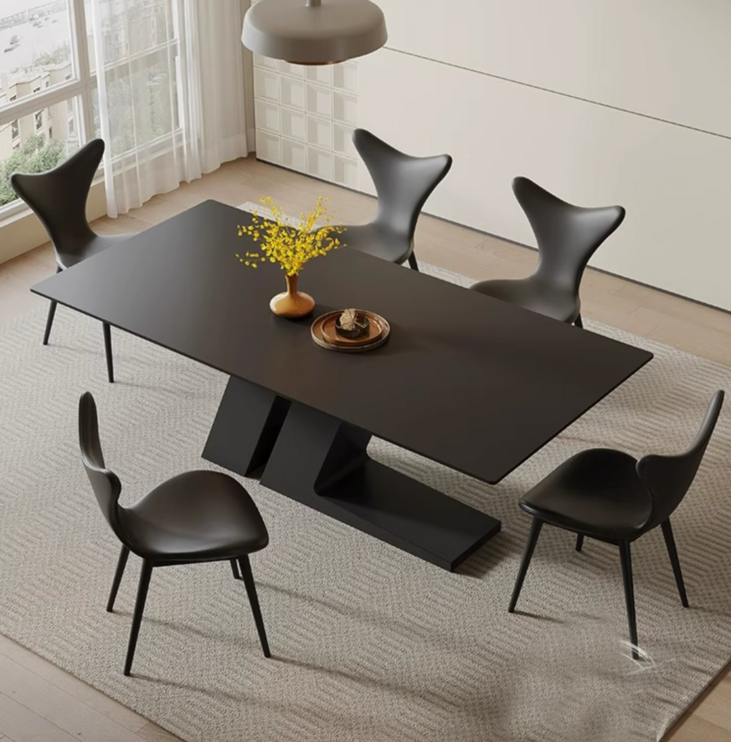 Marwa Z Design Leg Sintered Stone Dining Table