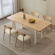 Load image into Gallery viewer, Hayden Solid Wood With Trendy Cream Leg Dining Table
