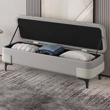 Load image into Gallery viewer, Lambert Tech Fabric Dual Tone Storage Bench
