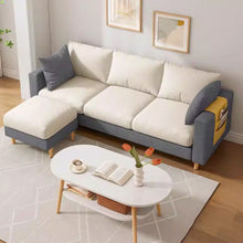 Muatkan imej ke dalam penonton Galeri, Joyce Pet Friendly Fabric Latex Seat Sofa With Pillows
