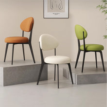 Muatkan imej ke dalam penonton Galeri, Keira Minimalist Round Seat Dining Chair
