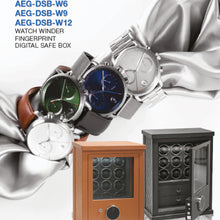 Load image into Gallery viewer, AEGLOG Watch Winder Fingerprint Digital Safe Box AEG-DSB-W6 / W9 / W12
