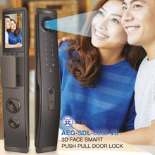 Muatkan imej ke dalam penonton Galeri, AEGLOG 3D Face Smart Push Pull Door Lock AEG-SDL-6068/V8
