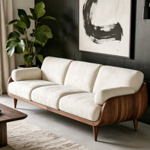 Load image into Gallery viewer, Refugio Premium Luxury Solid Wood Fabric Cushion Sofa
