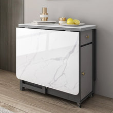 Muatkan imej ke dalam penonton Galeri, Marsh Folding Table Space Saving Sintered Stone Dining Table

