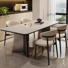 Muatkan imej ke dalam penonton Galeri, Erika V Shape Leg Sintered Stone Dining Table
