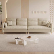 Muatkan imej ke dalam penonton Galeri, Olson High Tech Fabric Cream Sofa
