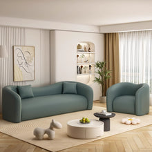 Load image into Gallery viewer, Boone Designer Curve Pet Friendly Leather Sofa
