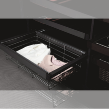 Muatkan imej ke dalam penonton Galeri, MIRAI Wire Closet Basket With Soft Close Slide (Dark Grey)
