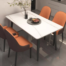 Load image into Gallery viewer, Hale Matte Slate Black Legs Dining Table 1.2m to 1.6m
