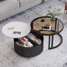 Muatkan imej ke dalam penonton Galeri, Francesca Storage Glass Coffee Table
