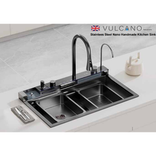 Muatkan imej ke dalam penonton Galeri, VULCANO SUS304 Stainless Steel Nano Handmade Kitchen Sink [WHALE]
